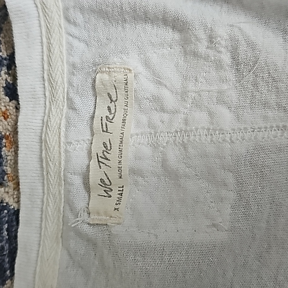 Free People Keep Me White Tee - Picture 9 of 15